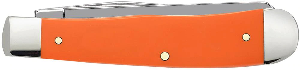 Case Knives Trapper - Clip & Spey Blades / Tru-Sharp Stainless Steel / Orange Synthetic Handle 80500