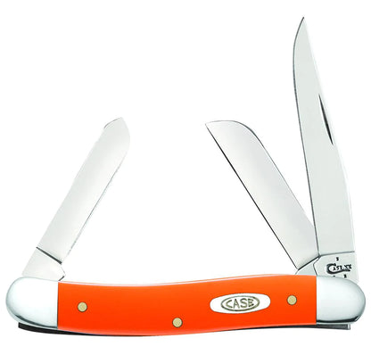 Case Knives Medium Stockman - Clip, Sheepsfoot & Spey Blades / Tru-Sharp Stainless Steel / Orange Synthetic Handle 80509