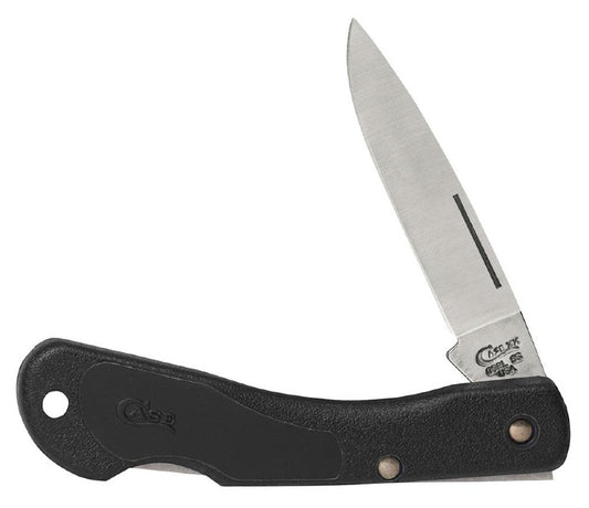 Case Knives Mini Blackhorn - Drop Point Blade / Tru-Sharp Stainless Steel / Black Synthetic Handle 00253