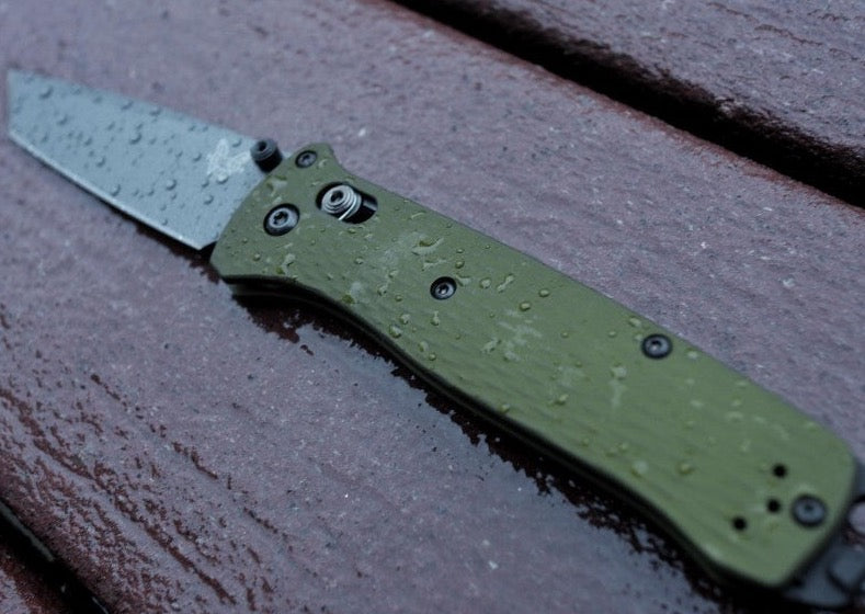 OD Green Aluminum Handle | Benchmade M4 Tanto Blade Knife | Manual Folder | Northwest Knives
