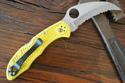 Spyderco Tasman Salt 2 - Yellow / Satin H1 Blade - C106SYL2 - Northwest Knives