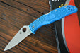 Spyderco Endura - Blue Handle / Satin Blade - C10FPBL - Northwest Knives