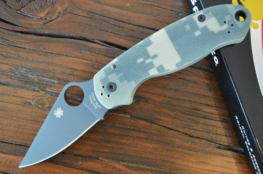 Spyderco Paramilitary 3 - Camo G10 / Black CPM-S30V Blade - C223GPCMOBK - Northwest Knives