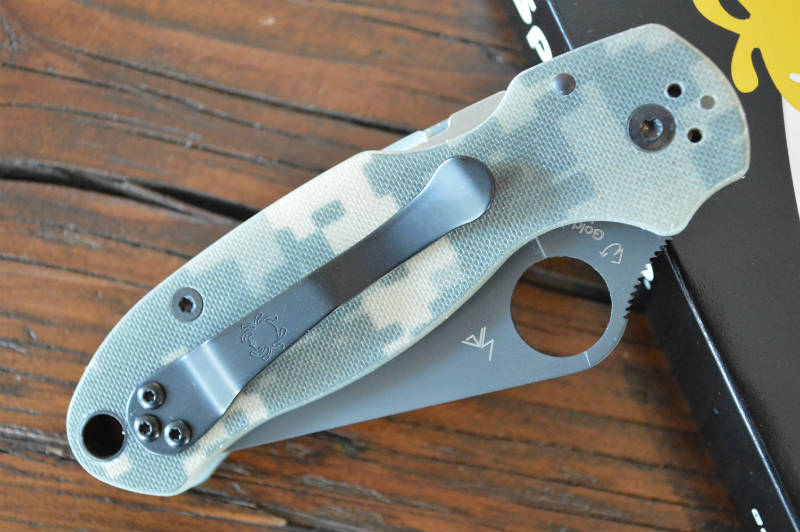 Spyderco Paramilitary 3 - Camo G10 / Black CPM-S30V Blade - C223GPCMOBK - Northwest Knives