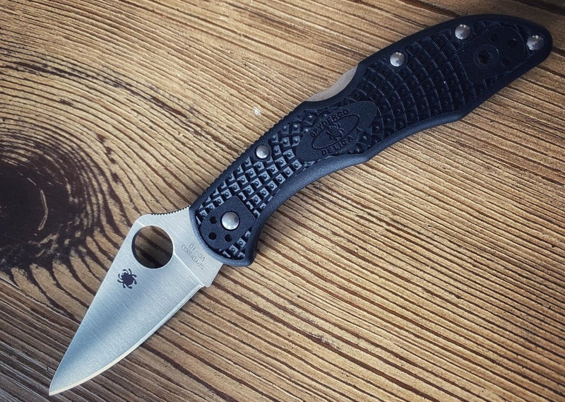 Spyderco Delica - Black Handle / Satin Blade - C11FPBK - Northwest Knives