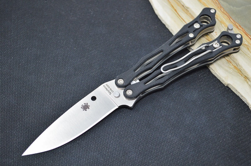 Spyderco Smallfly 2 - CPM-S30V Blade / Drop Point / Black G-10 Handle B02GP2