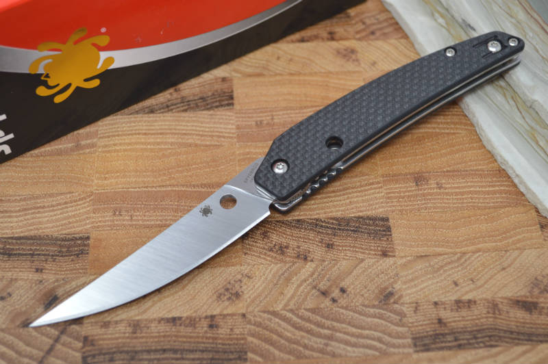 Spyderco Ikuchi - Carbon Fiber Handle / Satin Blade - C242CFP - Northwest Knives