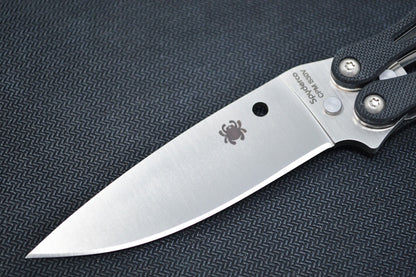 Spyderco Mini Paring Knife 2 Plain Wharncliffe Blade, Black Polypropylene  Handle - KnifeCenter - K09PBK