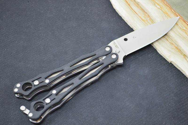 Spyderco Smallfly 2 - CPM-S30V Blade / Drop Point / Black G-10 Handle B02GP2