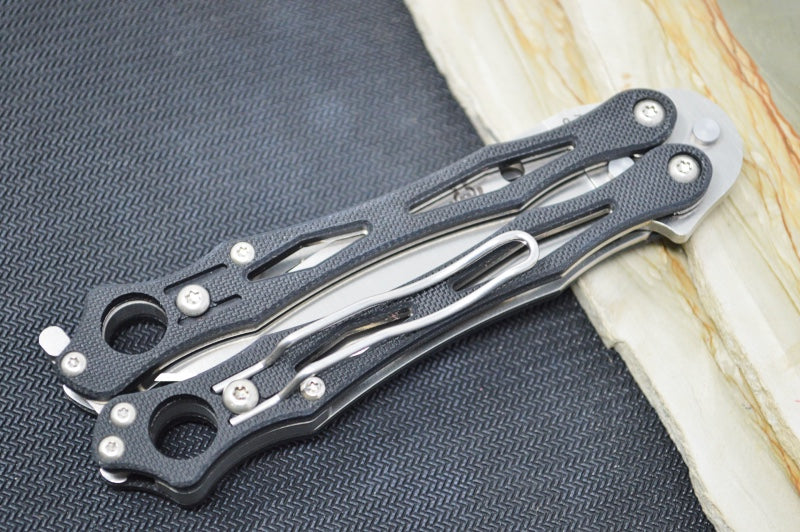 Spyderco Smallfly 2 - CPM-S30V Blade / Drop Point / Black G-10 Handle B02GP2