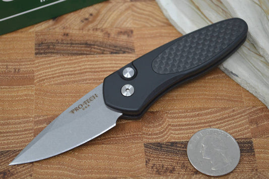 Pro Tech Sprint Auto - Black Handle w/ Carbon Fiber - S35VN Blade - Northwest Knives