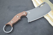 Tops Tidal Force - 1095 Steel / Brown Burlap Micarta Handle / Black Kydex Sheath TFOR-01 - Northwest Knives