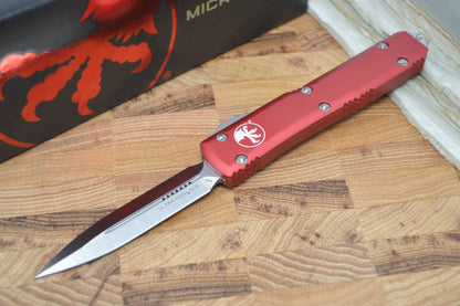 Microtech Ultratech OTF - Satin Dagger Blade / Red Handle 122-4RD - Northwest Knives