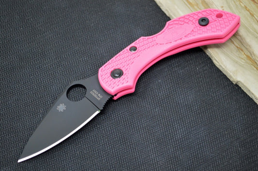 Spyderco Dragonfly 2 - Pink FRN Handle / Leaf Shape Style / Black CPM-S30V Blade C28FPPNS30VBK2