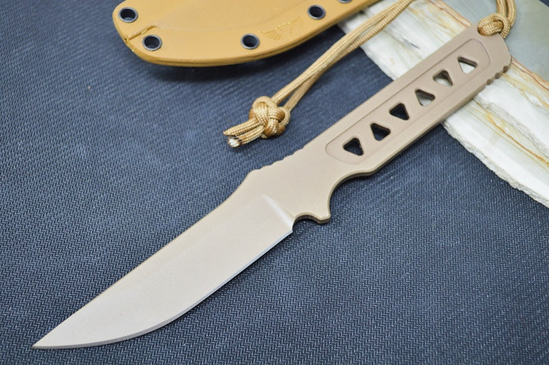 Spartan Blades Formido Fixed Blade - Flat Dark Earth Blade / Tan Kydex Sheath SB39DEKYTN