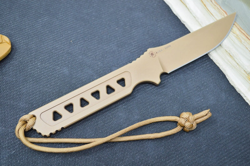 Spartan Blades Formido Fixed Blade - Flat Dark Earth Blade / Tan Kydex Sheath SB39DEKYTN