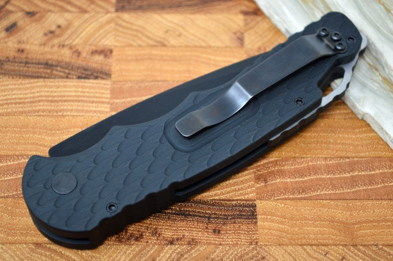 Pro Tech Tactical Response 4 Auto - Black Feather Textured Handle - Black D2 Blade TR-4.F3 - Northwest Knives