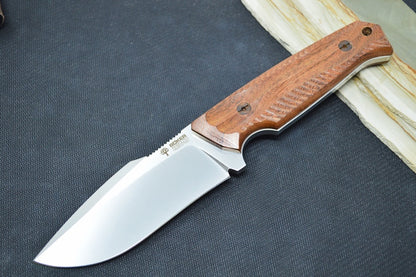 Boker Arbolito Bison Guayacan Fixed Blade - Drop Point Blade / N695 Steel / Guayacan Wood Handle 02BA404