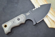Tops M1 Midget - 1095 Steel / Black Linen Micarta Handle / Kydex Sheath M1MGT-01 - Northwest Knives