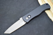 Pro Tech Emerson Auto - Black Anodized Aluminum Handle / Blasted Finished Tanto Blade / CPM-154CM Steel E7T01 - Northwest Knives