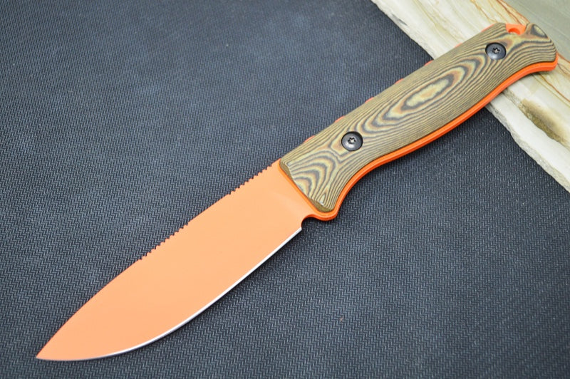 Benchmade 15002-1 Saddle Mountain Skinner Custom - Orange S90V Satin Blade / Richlite & Orange G10 Handle