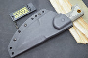 Tops M1 Midget - 1095 Steel / Black Linen Micarta Handle / Kydex Sheath M1MGT-01 - Northwest Knives
