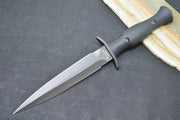 Spartan Blades Harsey Fixed Blade - Black Dagger Blade / Black Nylon Sheath SB49BKBKNLBK - Northwest Knives