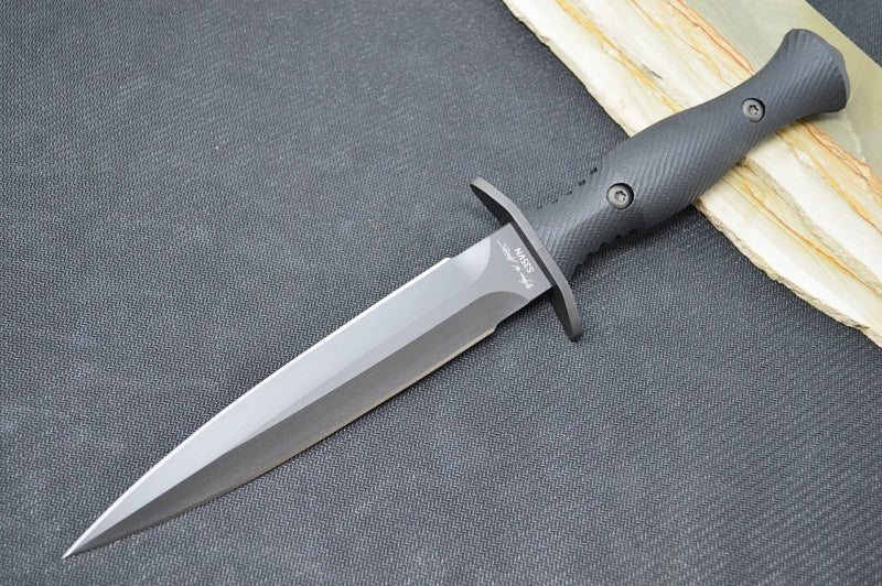 Spartan Blades Harsey Fixed Blade - Black Dagger Blade / Black Nylon Sheath SB49BKBKNLBK - Northwest Knives
