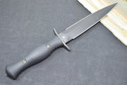 Spartan Blades Harsey Fixed Blade - Black Dagger Blade / Black Nylon Sheath SB49BKBKNLBK - Northwest Knives
