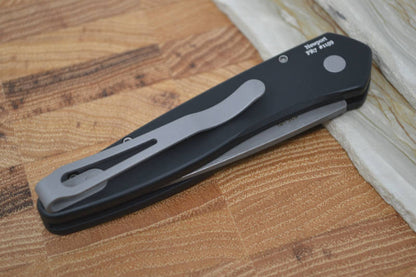 Pro Tech Newport Auto - Black Handle w/ Camo G-10 Insert - Northwest Knives