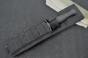 Spartan Blades Harsey Fixed Blade - Black Dagger Blade / Black Nylon Sheath SB49BKBKNLBK - Northwest Knives
