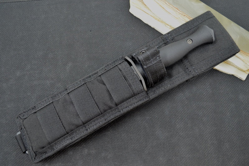 Spartan Blades Harsey Fixed Blade - Black Dagger Blade / Black Nylon Sheath SB49BKBKNLBK - Northwest Knives