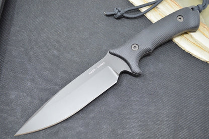 Spartan Blades Difensa Fixed Blade - Black Blade / Black Handle Scales / Black Nylon Sheath SB19BKBKNLBK