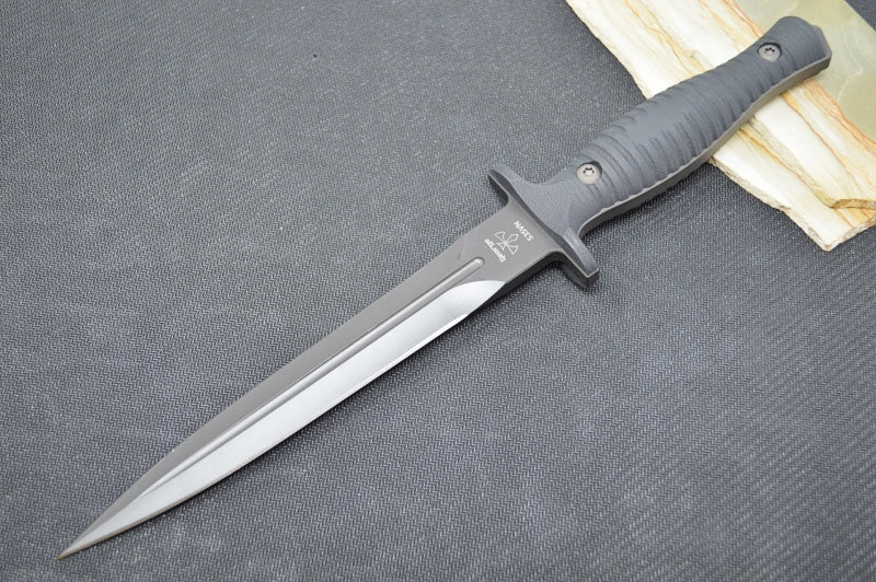 Spartan Blades V-14 Fixed Blade - Black Blade / Black Handle Scales / Black Kydex Sheath SB27BKBKKYBK