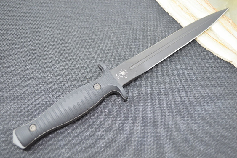 Spartan Blades V-14 Fixed Blade - Black Blade / Black Handle Scales / Black Kydex Sheath SB27BKBKKYBK