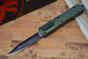 Microtech Dirac OTF - Black Double Edge / OD Green Handle 225-1OD - Northwest Knives