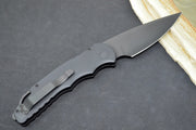 Pro Tech Tactical Response 4 Auto Operator - Black Aluminum Handle / Black CPM-154CM Blade / Tritium Push Button TR-4.3OPERATOR - Northwest Knives