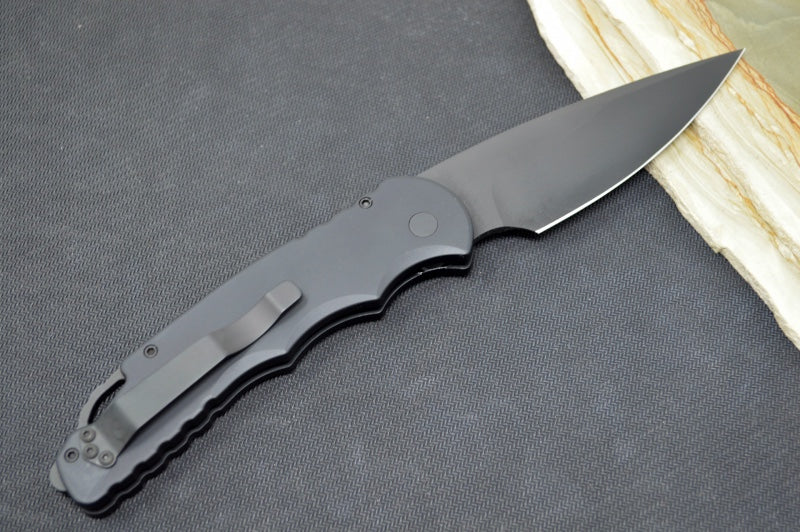 Pro Tech Tactical Response 4 Auto Operator - Black Aluminum Handle / Black CPM-154CM Blade / Tritium Push Button TR-4.3OPERATOR - Northwest Knives