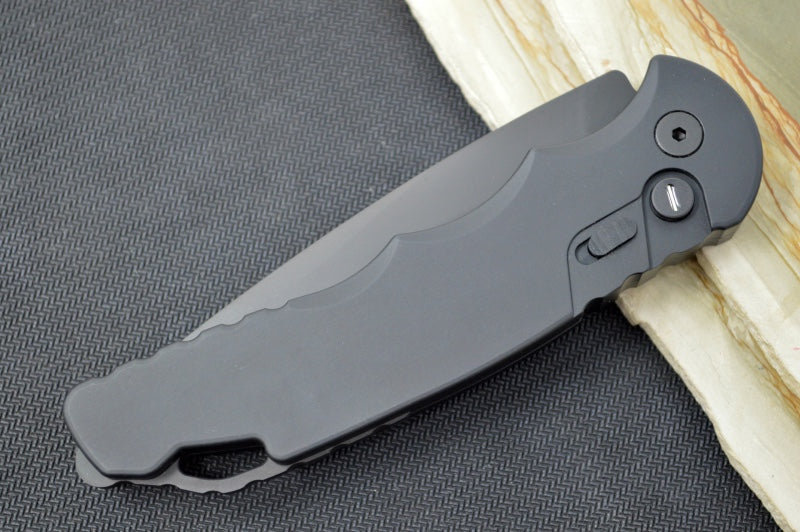 Pro Tech Tactical Response 4 Auto Operator - Black Aluminum Handle / Black CPM-154CM Blade / Tritium Push Button TR-4.3OPERATOR