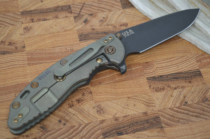 Rick Hinderer Knives XM-18 - 3.5" DLC Spearpoint O1 Blade - Vintage Series - Northwest Knives