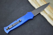 Piranha Knives "Bodyguard" - CPM-S30V Steel / Blue Aluminum Handle / Black Blade - Northwest Knives