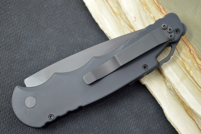 Pro Tech Tactical Response 4 Auto Operator - Black Aluminum Handle / Black CPM-154CM Blade / Tritium Push Button TR-4.3OPERATOR - Northwest Knives