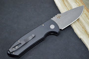 Pro Tech SBR Auto - Black Aluminum Handle / Acid Washed Blade LG411 - Northwest Knives