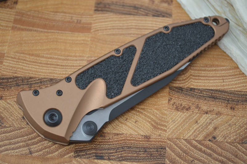 Microtech SOCOM Elite - Black Blade / Tan Handles w/ Black Inserts 160-1TA - Northwest Knives