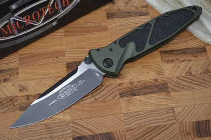 Microtech SOCOM Elite - Black Blade / OD Green Handles w/ Black Inserts 160-1OD - Northwest Knives