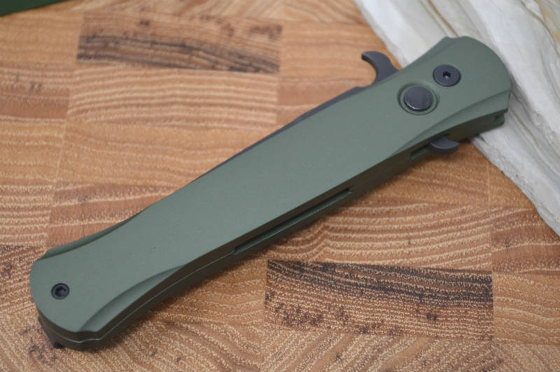 Pro Tech "The Don" Auto - Green Handle - Black 154CM Blade - Northwest Knives