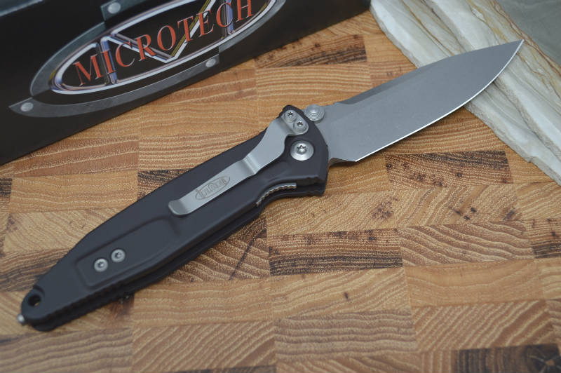 Microtech SOCOM Elite - Apocalyptic Blade / Black Handles w/ Black Inserts 160-10AP - Northwest Knives