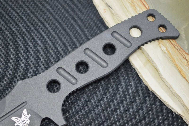 Benchmade 375BK-1 Fixed Adamas - Black CPM-CruWear Drop Point Blade / Skeletonized CPM-CruWear Handle