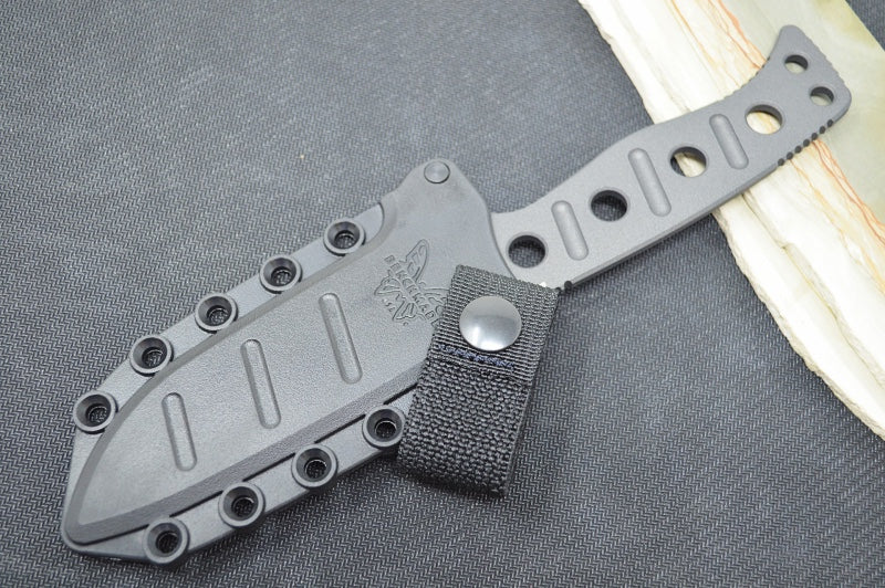 Benchmade 375BK-1 Fixed Adamas - Black CPM-CruWear Drop Point Blade / Skeletonized CPM-CruWear Handle