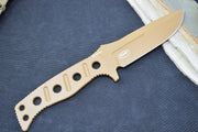 Benchmade 375FE-1 Fixed Adamas - Flat Dark Earth CPM-CruWear Drop Point Blade / Skeletonized CPM-CruWear Handle - Northwest Knives